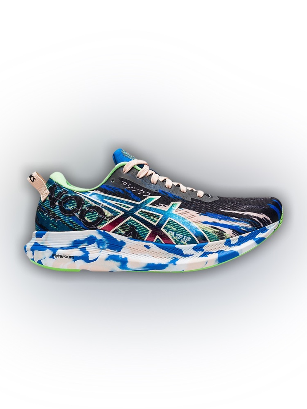 ASICS Color Injection Pack Black Blue Noosa Tri 13 Sneakers Size 9 US - Picture 1 of 7